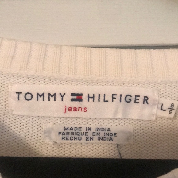 White Pullover Sweater- TOMMY HILFIGER - Picture 3 of 3